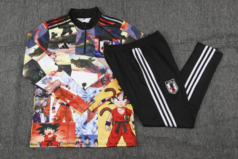 24-25 Japan color dragon ball special version half zipper training tracksuit