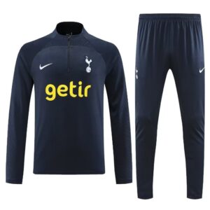 23-24 Tottenham navy blue half zipper sweater tracksuit - Image 2