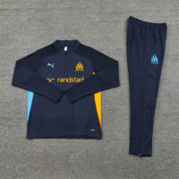 24-25 Marseille navy blue half zipper training tracksuit