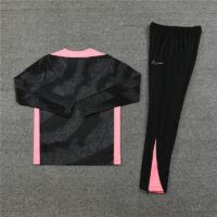 24-25 PS G camouflage black with pink half zipper training tracksuit