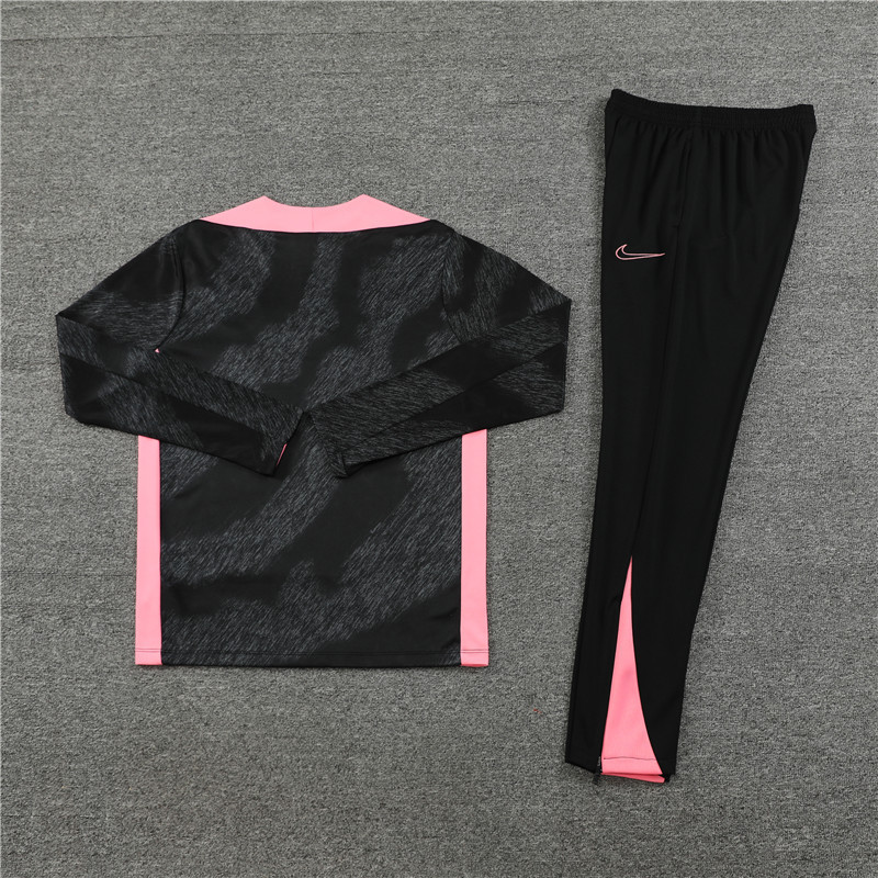 24-25 PS G camouflage black with pink half zipper training tracksuit