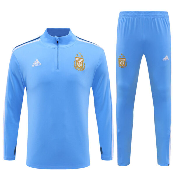 23-24 Argentina light blue half zipper training tracksuit - Image 2
