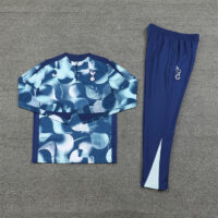 24-25 Tottenham camo blue half zipper training tracksuit