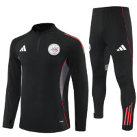 002-236 25-26 Ajax black with gray stripe half zipper sweater tracksuit