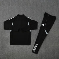 25-26 Argentina black with white stripe half zipper sweater tracksuit