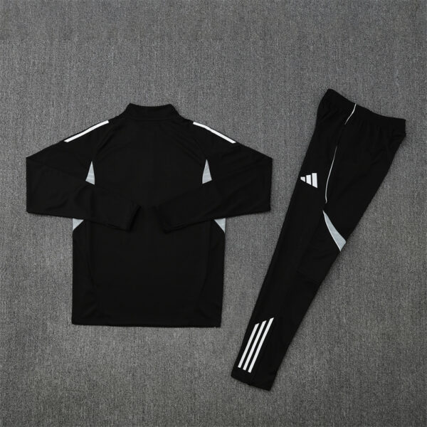25-26 Argentina black with white stripe half zipper sweater tracksuit - Image 2