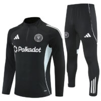 25-26 Miami black half zipper sweater tracksuit