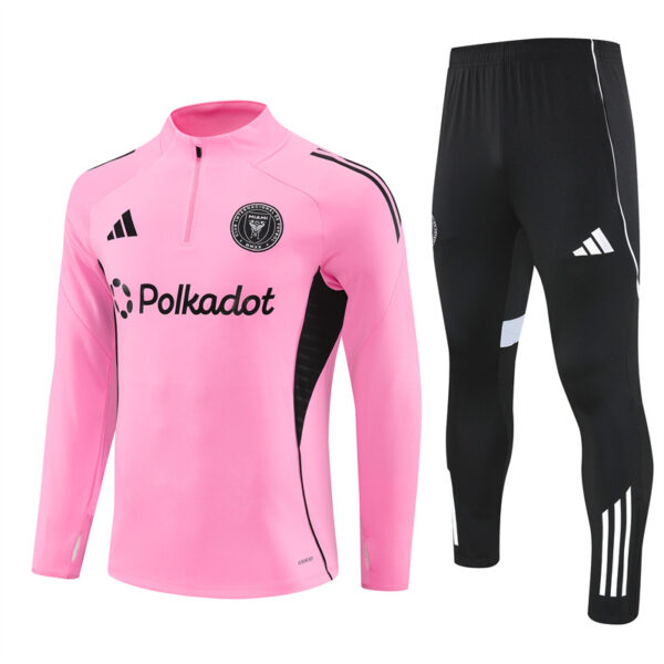 25-26 Miami pink half zipper sweater tracksuit - Image 2