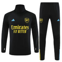002-29 23-24 Arsenal black high collar sweater tracksuit