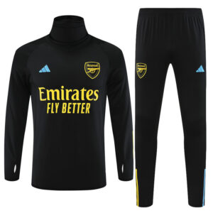 23-24 Arsenal black high collar sweater tracksuit - Image 2