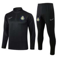 B791# 24-25 Riyadh black half zipper sweater tracksuit