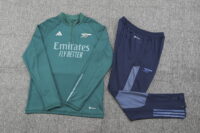 23-24 Arsenal green half zipper training tracksuit