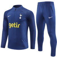 player version 23-24 Tottenham navy blue half zipper sweater tracksuit