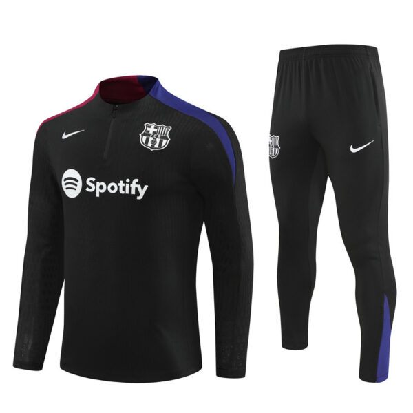 player version 24-25 Bar black half zipper training tracksuit - Image 2