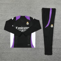 002-426 player version 24-25 Real Madrid black with purple pullover training tracksuit