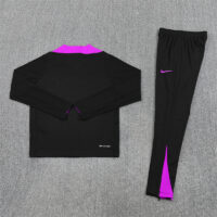 player version 25-26 England black with purple half zipper sweater tracksuit