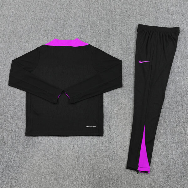 player version 25-26 England black with purple half zipper sweater tracksuit - Image 2