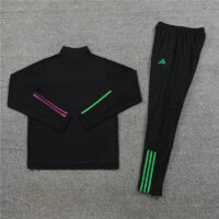 23-24 Bayern black half zipper sweater tracksuit