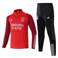 23-24 Bnfc red half zipper training tracksuit