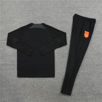23-24 China black half zipper sweater tracksuit