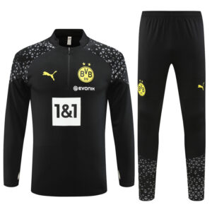 23-24 Dortmund black half zipper training tracksuit - Image 2
