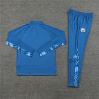 002-73 23-24 Man City Camouflage blue half zipper sweater tracksuit