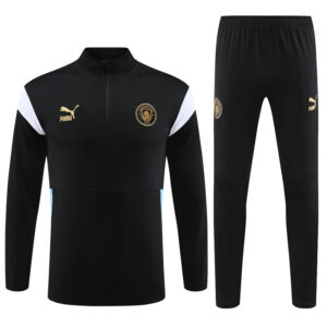 23-24 Man City black half zipper sweater tracksuit - Image 2