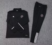 23-24 Miami black half zipper sweater tracksuit