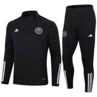 23-24 Miami black half zipper sweater tracksuit