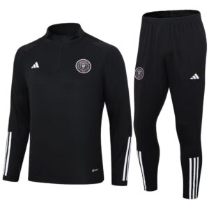 23-24 Miami black half zipper sweater tracksuit - Image 3