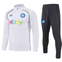 003-103 23-24 Napoli white half zipper sweater tracksuit