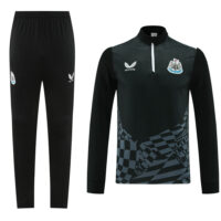 23-24 Newcastle black half zipper training tracksuit