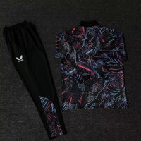23-24 Newcastle black with pink half zipper training tracksuit