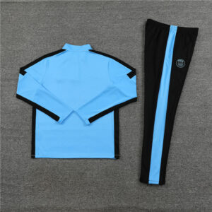 23-24 PS G Jrdan blue with black stripe half zipper sweater tracksuit - Image 3