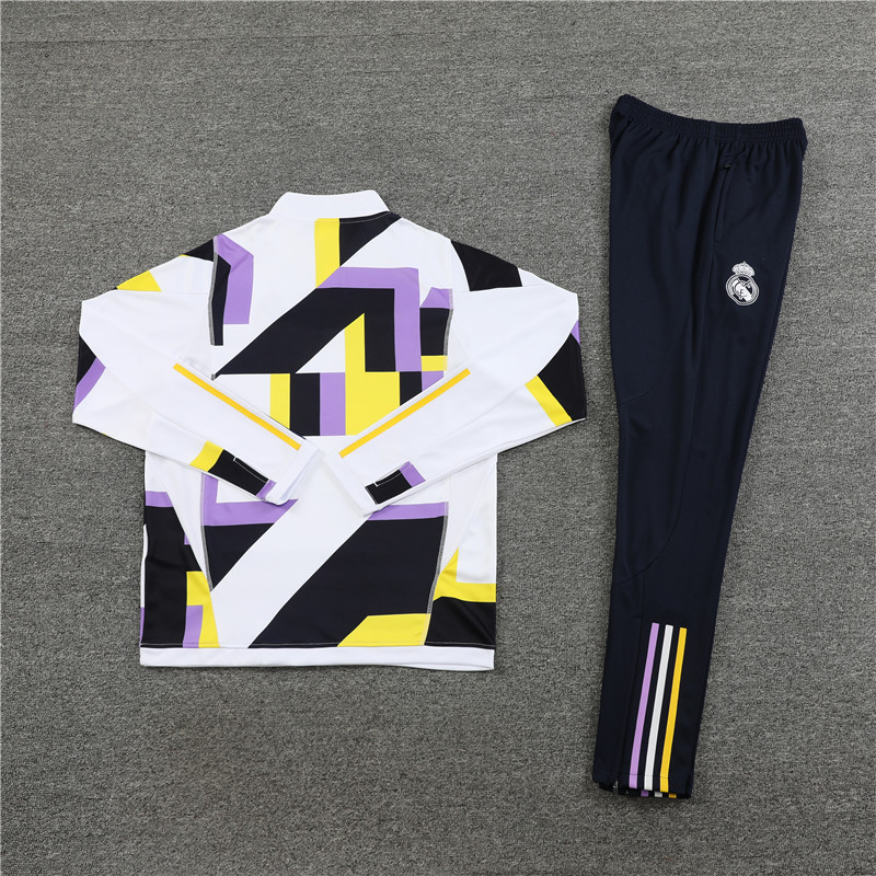 23-24 Real Madrid camo half zipper sweater tracksuit