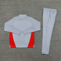 003-131 24-25 AC gray with red half zipper training tracksuit