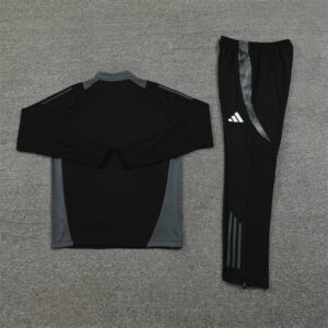 24-25 Algeria black with gray half zipper training tracksuit - Image 3