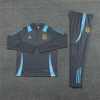 003-137 24-25 Argentina dark gray half zipper training tracksuit