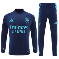 24-25 Arsenal navy blue half zipper training tracksuit