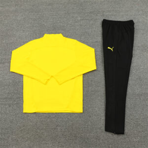 24-25 Dortmund yellow with black pants half zipper training tracksuit - Image 3
