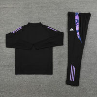 003-162 24-25 Germany black half zipper training tracksuit