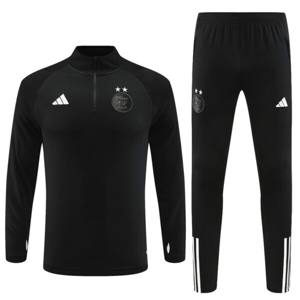 23-24 Algeria black half zipper sweater tracksuit - Image 3