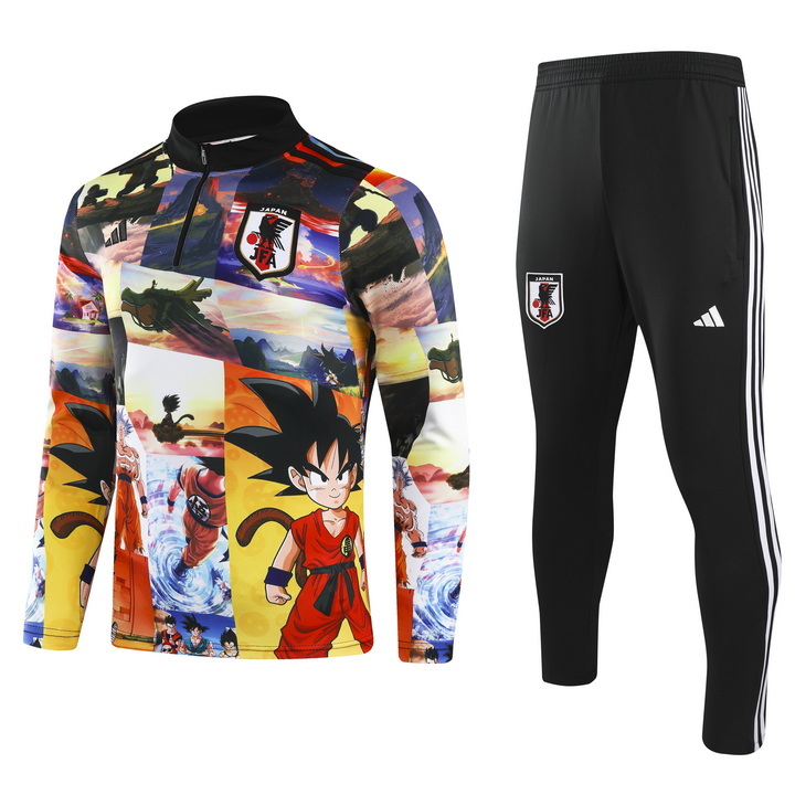 24-25 Japan color dragon ball special version half zipper training tracksuit
