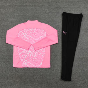 24-25 Man City pink half zipper training tracksuit - Image 3