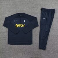 003-19 23-24 Tottenham navy blue half zipper sweater tracksuit