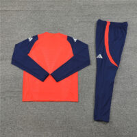 003-191 24-25 Manud orange with navy blue pullover training tracksuit
