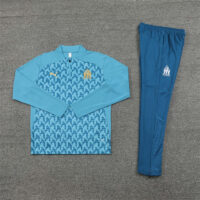 24-25 Marseille camo green half zipper training tracksuit