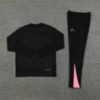 003-204 24-25 PS G Jrdan black with embossing half zipper training tracksuit