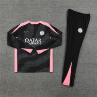 24-25 PS G camouflage black with pink half zipper training tracksuit