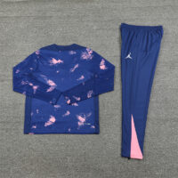 003-207 24-25 PS G navy blue with pink half zipper training tracksuit